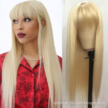 Brazilian 613 Lace Frontal Wigs Cheap Human Lace Wig 150% Density 13x4 Blonde Lace Frontal Wig Pre Plucked For Black Women